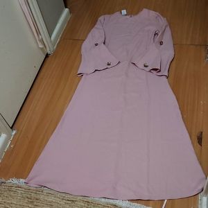 NEW NWT BLUSH PINK ABAYA / MAXI DRESS